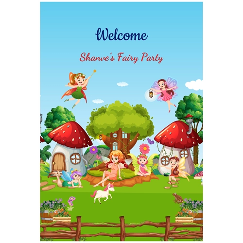 Fairyland Theme Welcome Board